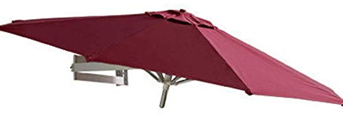 Garden Parasols Sun Parasol Umbrella Garden Parasols Wall-Mounted Aluminium Patio Umbrella - Outdoor Garden Balcony Tilting Sunshade Umbrella, 7ft / 220cm,A-Gr?n