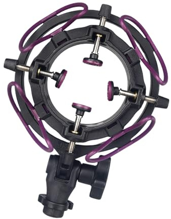 Hkfgdjdl Shock Mount For 0.71-2.4inch Microphones AntiVibration Design 180°Adjustable Angles For 2035 103 U87/PCK200 Mic