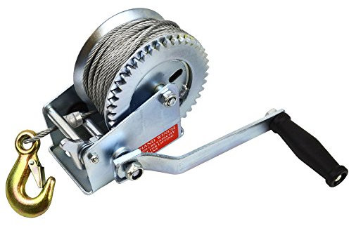 Treuil Manuel pour bateau/voiture remorque 1200lb complet avec 20m de câble TE141
