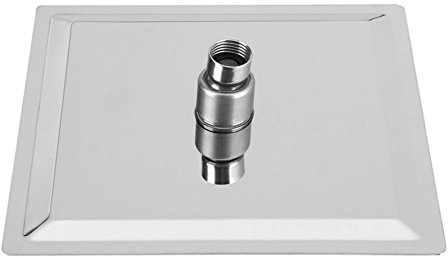 Garosa Pommeau de Douche Carrée Ultra Mince Tête de Douche Douchette en Acier Inoxydable Pommeau à Effet de Pluie Fixe à Monter dans Le Mur ou au Plafond pour Salle de Bains,Pommeau
