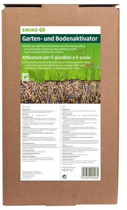 Emiko EM Garten- und Bodenaktivator, 10 Liter Bag in Box | Flüssiges Bodenhilfsstoff-Konzentrat, Mit effektiven Mikroorganismen
