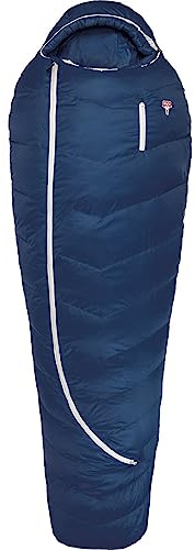 Grüezi bag Biopod DownWool Ice 200 Ice Winter-Schlafsack Winter/Herbst, 230x85cm, bis Körpergröße 200cm, Tkomf -1°C/Tlim -8°C, Packmaß Ø 24 x 26 cm