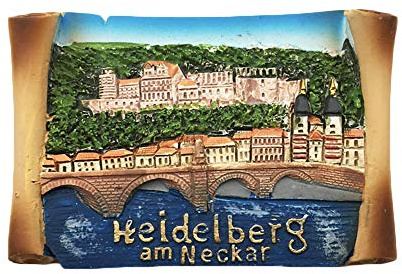 3D Heidelberg Deutschland Kühlschrank Kühlschrankmagnet Tourist Souvenirs Handgemachte Harz Handwerk Magnetische Aufkleber Home Küche Dekoration Reise Geschenk