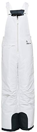 Arctix Kids Insulated Snow Bib Overalls, White, Medium