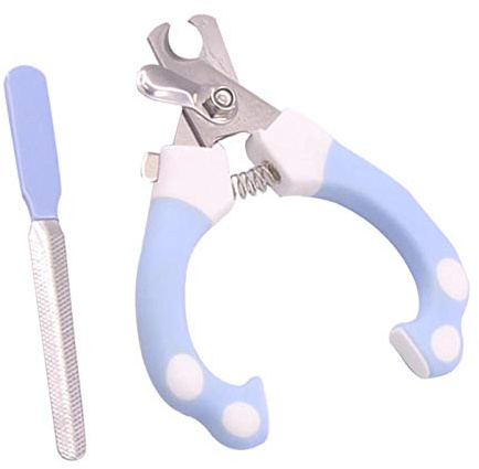 YITON Pet Nail Clipper S Size Pet Cat Dog Nail Clipper Cutter Stainless Steel Grooming Scissors Clippers Claw Nail Scissors With Lock 1Set Blue