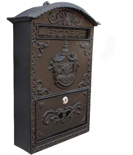 Briefkasten, Briefkasten, Garten, Villa, Heimdekoration, Wandmontage, Gusseisen, Sicherheit