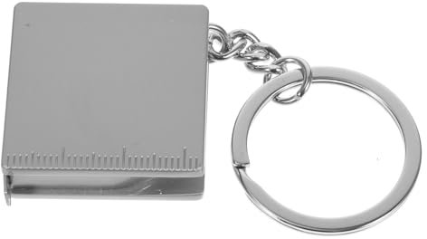 Hemobllo Lot De 3 Mini-mètres À Ruban Rétractables Avec Porte-clés Outil De Mesure Portable De Forme Carrée De 1 M