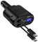Retractable Car Charger USB C, 4 in 1 Fast Car Phone Charger Adapter, Type C Cigarette Lighter Accessories for Samsung Galaxy S25 S24 Ultra S23 FE S22 S21 A14 A15 A34 A35 A54 A55 5G, iPhone 16 15