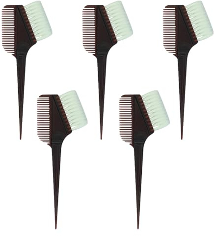 FOMIYES 5 Piezas Kit para Teñir Cabello con Cuenco para Tinte Peine y Cepillo de Plástico Duradero Herramientas Profesionales para Peluqueros y Salones