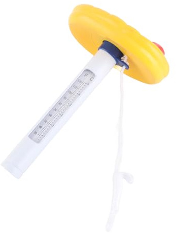 POENVFPO Lustiges Schwimmendes Pool-Thermometer mit Cartoon-Motiv, Kunststoff, Genaue Temperaturmessung, Doppelte Anzeige Fahrenheit Celsius für Schwimmbad, Spa, (Wie gezeigt)
