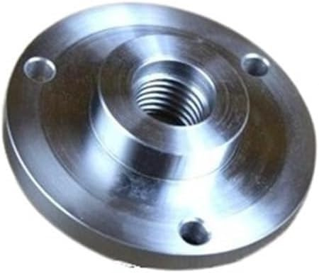 Piastra posteriore flangiata 1 x 8 TPI/M33 x 3,5/M18 - Piastra frontale per tornio in legno, adattatore per mandrino in metallo per mandrini da 80 mm, 100 mm, 125 mm (80 mm x m33 x 3,5)