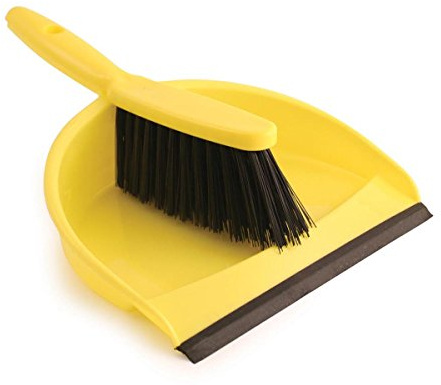 Bentley Industrial VZ.8012/Y Color Coded Hygiene Dustpan and Hand Brush Set, Yellow