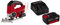 Einhell Akku-Stichsäge TE-JS 18 Li Power X-Change (Li-Ion, 18 V, max. 80 mm Schnitttiefe, 4-Stufen Pendelhub, Absaugadapter, Parallelanschlag, LED-Licht, inkl. 4,0 Ah Akku und Ladegerät)