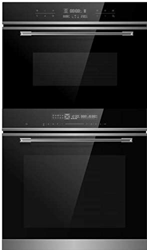 Cookology 72 Litre Built-In Oven and 44 Litre Compact 3350w Microwave Oven Pack, Touch Control Multi-function with Easy Programmable Timer and Digital Clock - in Black