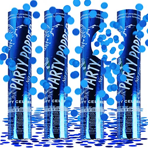 Konfettikanonen Set, XiXiRan 4Pcs Konfetti Popper Hochzeit, Party Popper Geburtstag, Konfettikanonen Hochzeit Set, Confetti Cannons, Konfetti Bombe, Konfetti Shooter, Party Konfettikanone
