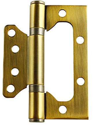 LXYDPZ Türscharniere, Fensterscharniere, 4er-Pack, verbesserter Ersatz-Kugellagerdämpfer aus Edelstahl für Schranktüren (Farbe: Gold, Größe: 4 Zoll) (Gold 4 Zoll)
