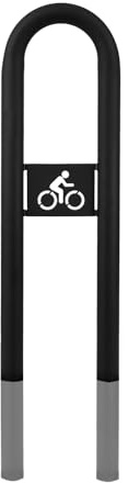 MORIA DESIGN Fahrradständer Bodenparker 110 x 25 cm für 2 Fahrräder | Mountainbike, MTB, E-Bike, 2 Fahrräder, Fahrradanlehnbügel, galvanisiert, pulverbeschichtet, Bodenparker, Garage, Garten