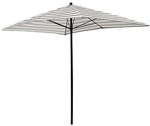 CGCSYZ Parasol Parasol de Jardin Parasol d'ombrage Parasol 2 * 1,5 M Jardin, Parasol de Plage rectangulaire Parasol de Cour, Tige en métal + 6 Os de Parapluie()