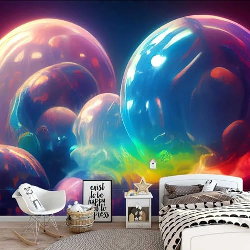 3D Bunte Bonbons Wall Painting 3D Fantasie-Muster 3D Fototapete Wandbild Wohnzimmer Schlafzimmer Decke Hintergrund Dekoration Malerei 300x210cm