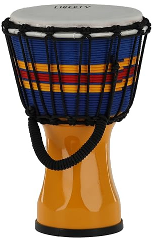 GEWA Liberty Djembé Système d'accord: par corde - Diamètre : 7 (17,8 cm) - Hauteur : 12,5 (31,5 cm) - Nombre de cordes : 14 - Couleur : Jaune