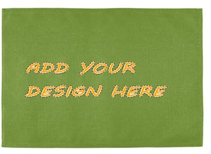Custom Olive Drab Tinta unita Pure Plain Green sottopiatto mat resistente al calore tovagliette impermeabili 6 pezzi 12 x 18 tapete para la mesa