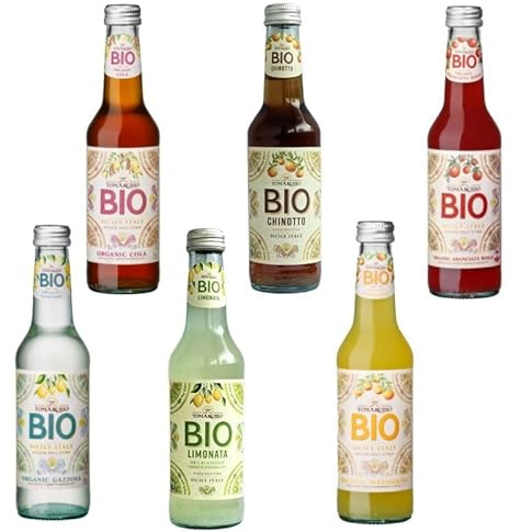Auswahl Sizilianischer Aromen – 6-Getränke in Glasflaschen