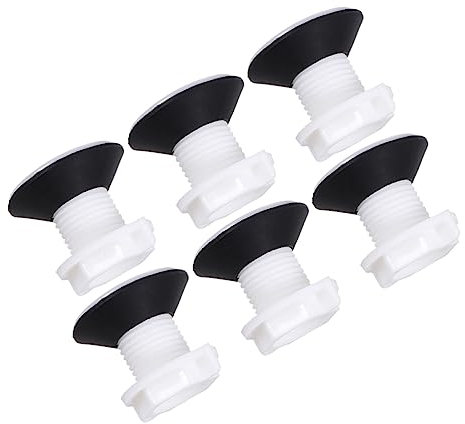 Operitacx Bouchons D'évier en Plastique 6 Pièces Certifié pour Lavabo Cuisine, Bouchons D'eau Anti-éclaboussures, Compatibles Éviers et Broyeurs, Usage Domestique et Salle de Bain