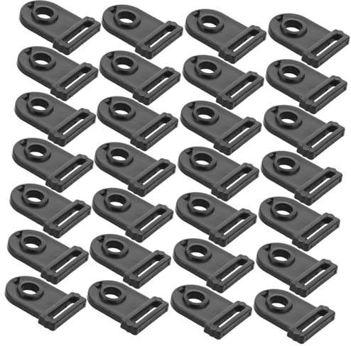 Ciieeo 300 Stück Camping Zelt Clips Kunststoff Seilspanner Einloch Versteller für Wohnwagen Markise und Zelt Wetterfest Schnelle Montage Vielseitig Einsetzbar für Outdoor Camping