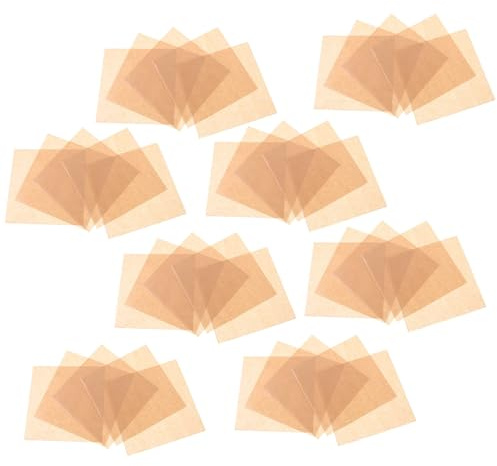 iplusmile Papier Absorbant à Snacks en Papier Kraft Brun Naturel 15X15 CM 500 Feuilles Jetables pour Aliments Frits Pizzas et Fritures à Snacks Écologique et Absorbant L'Huile