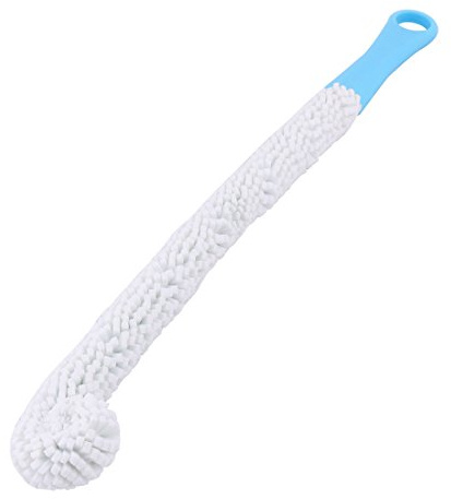 sourcingmap Goupillon Bouteille Brosse Pour Récurer Carafe Verre Biberon Nettoyage pour Décanteur à vin- Verrerie Tête en mousse longueur 39cm