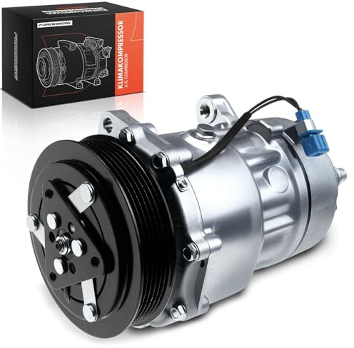 Frankberg Compressore dell'aria condizionata con frizione Compatibile con California T4 Camper 70J 7DJ 7DK Transporter IV LT 28-35 II LT 28-46 II Replace# 7D0820805K, compreso l'olio preconfezionato