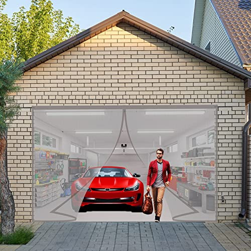 Fliegengitter TüR Magnet, 80x210cm FliegengittertüR Ohne Bohren Insektenschutz Frei Magnetisch für Balkontür Terrassentür Wohnzimmer, Grau