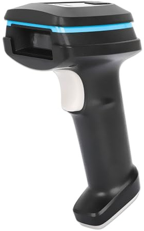 MANHATTAN Kabelloser 2D Long Range LED-Barcodescanner Wireless 4.2 und 2,4 GHz mit USB-A-Nanoempf?nger, 450 mm Scanreichweite, 60 Scans pro Sekunde, 100K Lux, Handscanner, robustes Geh?use mit Schutz