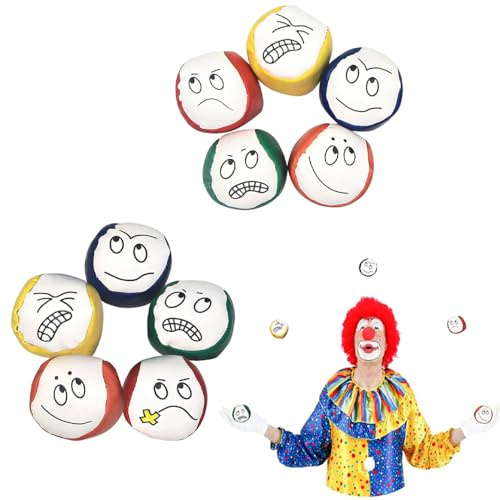 Roysmart Lot de 10 balles de jonglage pour débutants, balles de jonglage pour enfants, durables et douces, créatives et amusantes, balles de jonglage éducatives pour enfants et débutants