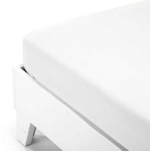 Lenzuolo Sotto con angoli in jersey di cotone MATRIMONIALE CALEFFI Hotellerie variante Bianco