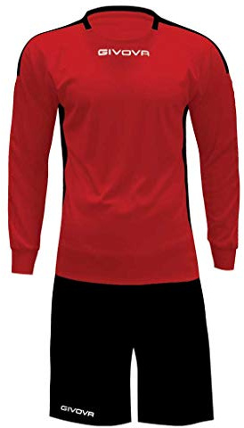 Givova KITC64, Unisex Vuxen, Röd-Svart, 3XS