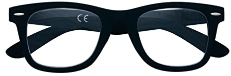Zippo Occhiali da Lettura Soft Touch, Realizzati con Montatura dalle Linee Morbide, Ideale per Uomo e Donna, Diottria +2.00, Color Nero