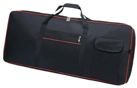 Generic 61-Tasten-Keyboard-Gig-Tragetasche, verstellbare Schultergurte mit Griffen, Oxford-Stoff, 93x25x7cm