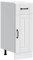 vidaXL Lucca Kitchen Base Cabinet - White Engineered Wood Storage with Adjustable Feet 30x46x81.5cm for Kitchen Organization - Flat-packed