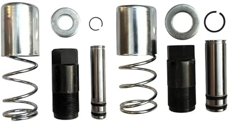Piston Plunger Parts, Floor Jacks Parts, 2 Sets Horizontal Double Pump Floor Jacks Oil Pump Cylinder Piston Plunger for Car Seal Set