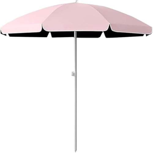 Großer Sonnenschirm 5,9/7,2/7,9/8,5 Fuß, Gartenschirm Höhenverstellbar, LSF 50+, Strandschirm Für Balkon, Terrasse, Ohne Sockel