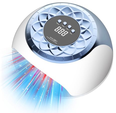 LOZLTX Nail Fungus Lase Device【21-day Fast-acting】 Antifungal Laser【Multi-Timing 10/7/5/3 Mins Precision Control】Enhanced 950nm Infrared Light + 500nm Blue Light, 57 Fully Radiant Beads(Blue)