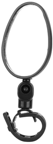 Rétroviseur Universel Sécurité Rétroviseur de Vélo Miroir Ajustable sur le Guidon de Vélo 360 Rotations(Noire)