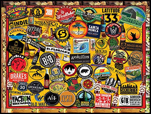 White Mountain Puzzles California Craft Beer - 1000 Piece Jigsaw Puzzle