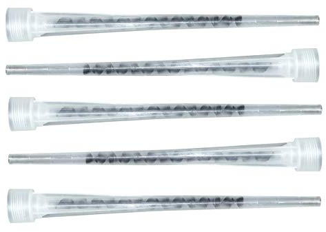 SN-TEC Statikmischer/Mischdüse/Kartuschenspitze für Verbundmörtel 210mm (kürzbar bis 160mm) passend für viele Hersteller wie Fischer, MEA, CELO, Würth usw. (5 Stück)