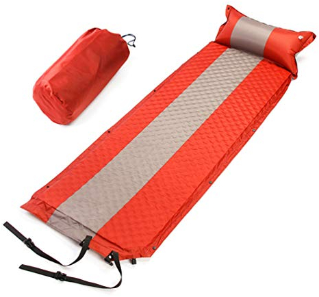 RONGJJ Isomatte Camping Isomatte Aufblasbar, Kleines Packmaß Isomatte Camping Selbstaufblasbare, Leicht & wasserdichte Kompakte Für Outdoor, Trekking, Green Gray