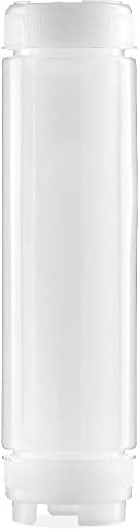Forgast FIFO Soßenspender | 470ml | Squeeze Flasche aus Kunststoff | Profi-Quetschflasche | Quetschflasche für Olivenöl Ketchup Mayo Senf BBQ | Nachfüllflasche | Dosierflasche | Garnierflasche