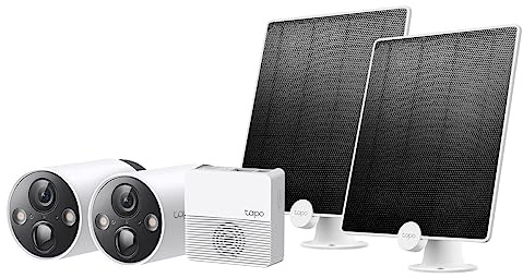TP-Link Tapo 2K 4MP Solar Überwachungskamera Aussen Akku, Bundle aus Tapo C420S2 und 2 Tapo A200, Nur 30min benötigtes Sonnenlicht pro Tag