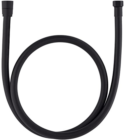 Tubo flexible de PVC liso negro hembra 3/8 - hembra 1/2 | Especial para ducha de WC | Conexión resistente y duradera | Ideal para instalaciones sanitarias | Fácil instalación | QUICK PLOMBERIE