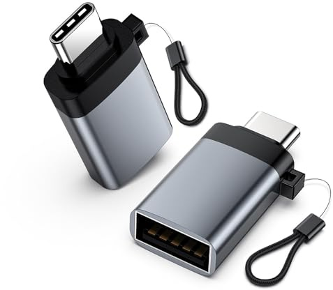 Sooiiyu Adaptador USB a USB C, Adaptador Tipo C a USB 3.2 OTG [2 Piezas] | Adaptador Tipo C, Compatible con iPhone 17/16/15 Pro Max, iPad, MacBook Pro Air, Google Pixel, Samsung Galaxy